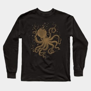 Octopus in the Deep (Dark version) Long Sleeve T-Shirt